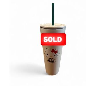 Hello Kitty Starbucks Stainless Steal 26oz Tumbler Limited Edition